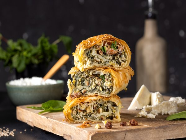 Rezept Frischkäse-Spinat-Strudel