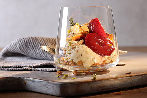 Dessert Pistazien Frischkäse Cheesecake Käsekuchen