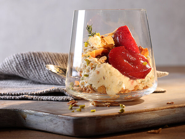 Dessert Pistazien Frischkäse Cheesecake Käsekuchen