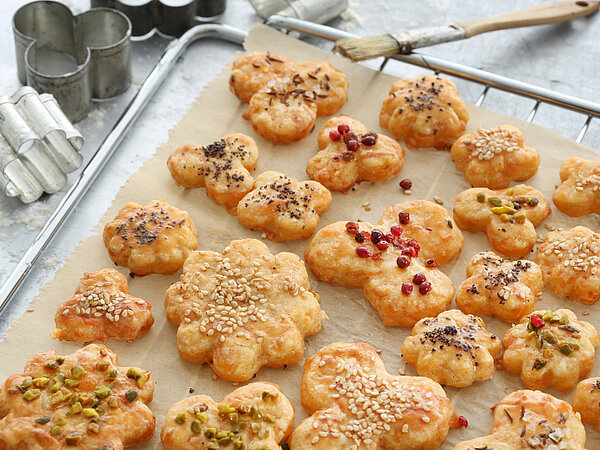 Rezept Herzhaftes Kaesegebaeck