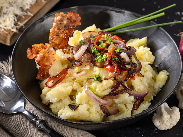 Rezept Blumenkohl-Kartoffelstampf mit Bauernkäse