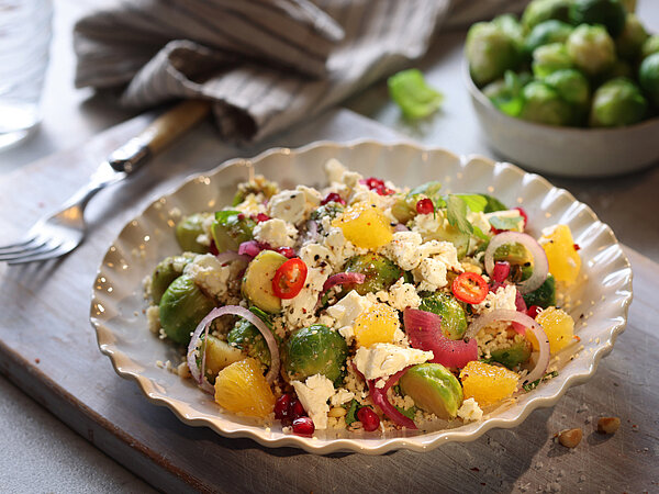 Rosenkohl Hirtenkäse 