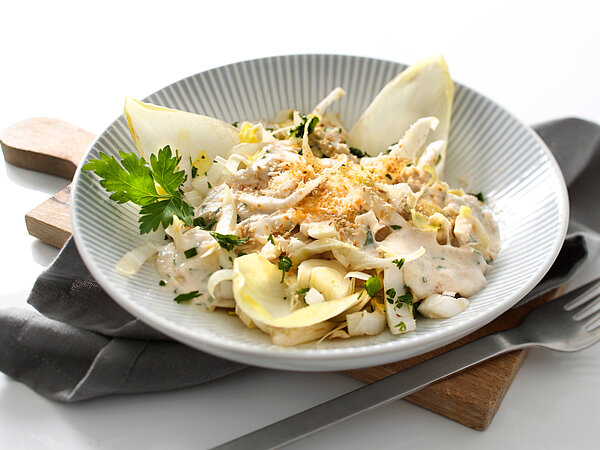 Rezept Chiccoreesalat mit Bananencreme