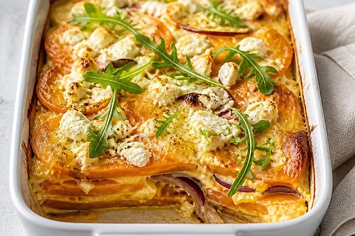 Süßkartoffel Gratin Auflauf 