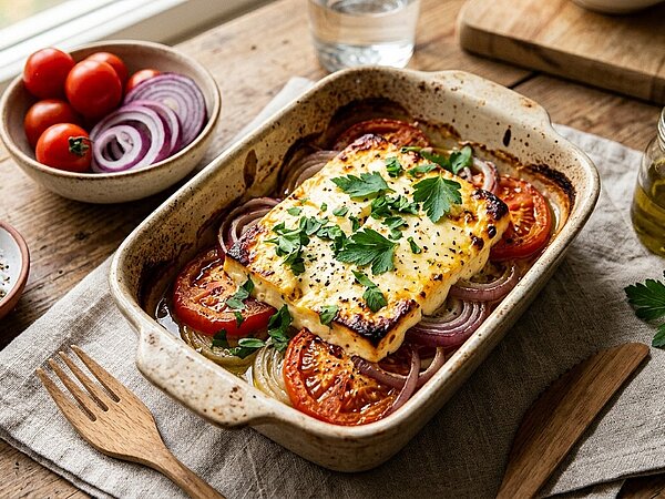 schafskäse gebacken