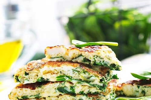 Spinat Omelett Käseomelett