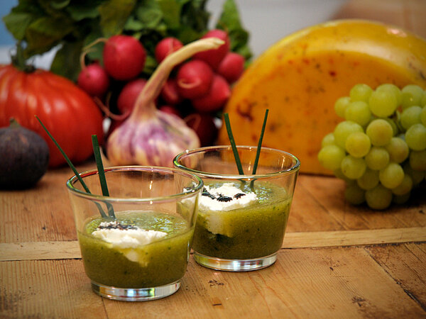 Rezept Geeiste Melonen Gurkensuppe