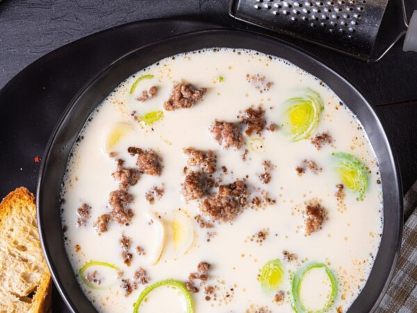 Käselauchsuppe Käse Lauch Suppe