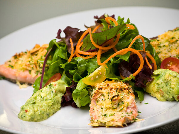 Rezept Lachsforelle mit Mandelkruste