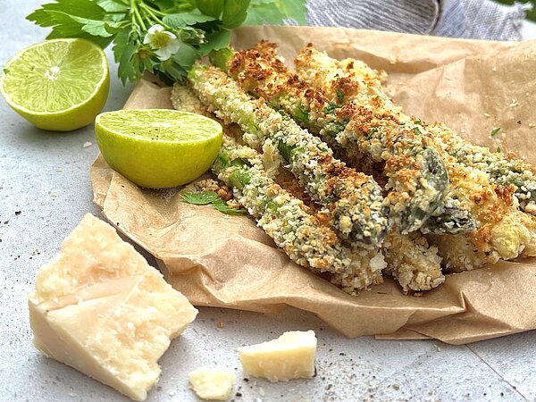 Spargel Parmesankruste Airfryer