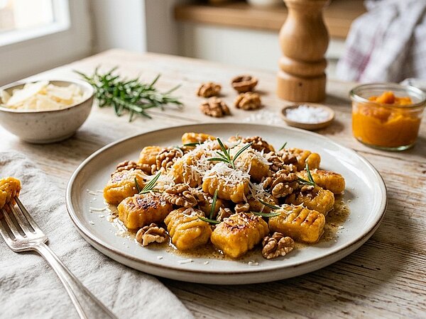 Kürbis Gnocchi Hokaido