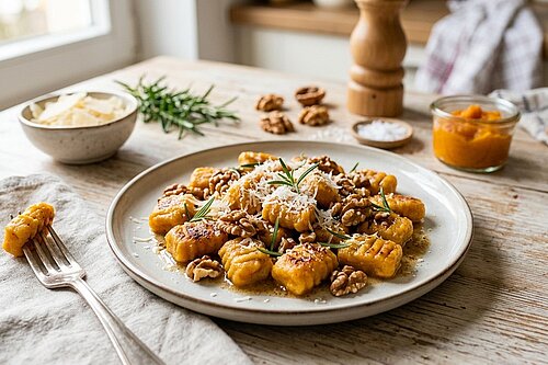 Kürbis Gnocchi Hokaido 